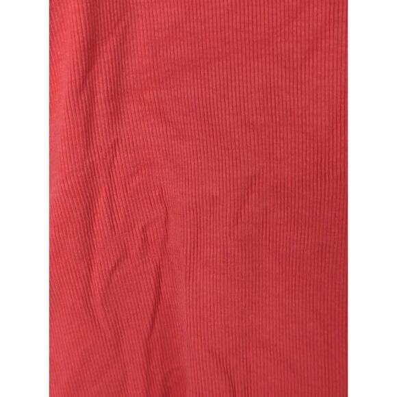 Reiss Womens Red Ribbed Knit Sleeveless One Shoulder Look Tank Size M - Picture 3 of 7